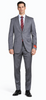 Mantoni Gray Two-button Super Wool Suit