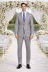 Tiglio Lt. Gray Two-button Wool Suit in Modern or Slim-Fit