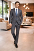 Mens Tiglio Gray Suit – Classic 2 Piece Grey Suit for Wedding, Business and Formal Wear