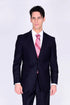 Mantoni Suit - Wool Suit - Business Suit Black Suit - Modern Fit 2 Buttons Style