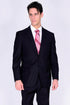 Mantoni Suit - Wool Suit - Business Suit Black Suit - Modern Fit 2 Buttons Style
