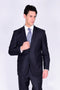 Mantoni Suit - Wool Suit - Business Suit Black Suit - Modern Fit 2 Buttons Style