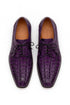 Marco Di Milano Cancun Purple Caiman Crocodile Derby