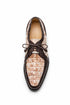 Marco Di Milano Mens White and Brown Caiman Gator Derby Caribe