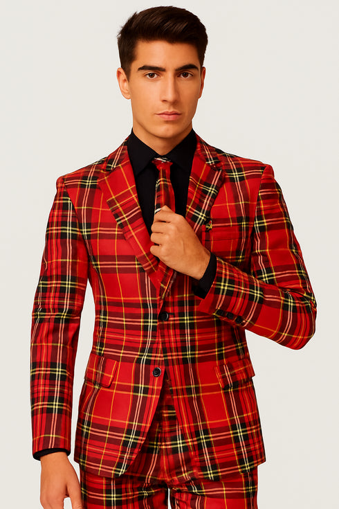 Plaid Christmas Suit