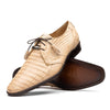 Marco Milano Exotic Caiman Shoes Oryx Tan Gator Derby Lacio
