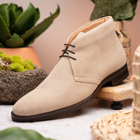 Zelli Marco Italian Suede Chukka Boots in Sand | Luxury Comfort
