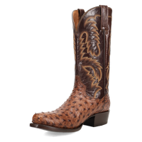 Dan Post Marco Ostrich Boot - Full Quill Luxury