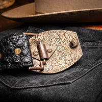 Marco_Di_Milano Marlboro Belt Black Leather Shoe