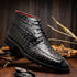 Marco Di Milano Martinelli Black Leather Dress Shoe