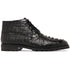 Marco Di Milano Martinelli Caiman Crocodile Chukka Boots Black