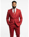 Mazari 1B Peak Lapel Pinstripe Vested Suit