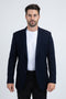 Men’s Navy Western Cowboy Blazer – Double Button Dress Coat