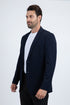 Men’s Navy Western Cowboy Blazer – Double Button Dress Coat
