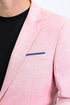 Men’s Pink Sport Coat – Modern Fit Stretch Blazer for Evening Wear
