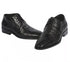 Men’s Black Genuine Full Crocodile Leather Lace-Up Dress Shoes