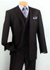 Men's Classic Three Piece ,3 buttons Suit Color Black