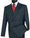 Navy Double Breasted Regular Fit Suit