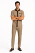 Mens Houndstooth Walking Suit by Dreams by Zacchi – 2 Piece Lei sure Set in brown/tan-99