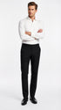 Men’s Ivory Cream Off White Pleated Tuxedo Dress Shirt | French Cuff Formal Wedding Shirt