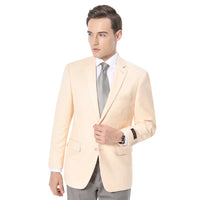 Men’s Light Tan Peachish Champaign Cowboy Blazer – Western Style Sport Coat Jacket for Country Wedding, Rodeo