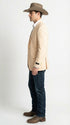 Men’s Light Tan Peachish Champaign Cowboy Blazer – Western Style Sport Coat Jacket for Country Wedding, Rodeo