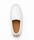 Men’s Mundo White Leather Loafers – Classic Slip-On Dress Shoes for Casual and Formal Wear