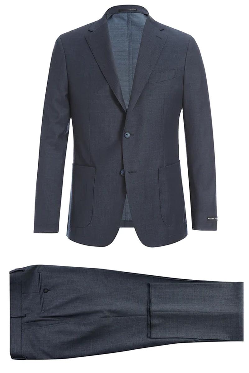 Pelago Half Canvas Grey Unconstructed Sport Coat with Patch Pockets main image 1