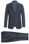 Men's Pelago Charcoal Grey Wool Suit: 2-Button Slim Fit, Patch Pockets, Perfect for Travel - Elegant Mensattire