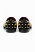 Men’s Studded Velvet Loafers – Designer Party and Prom Dress Shoes with Gold and Silver Spikes