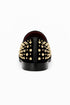 Men’s Studded Velvet Loafers – Designer Party and Prom Dress Shoes with Gold and Silver Spikes