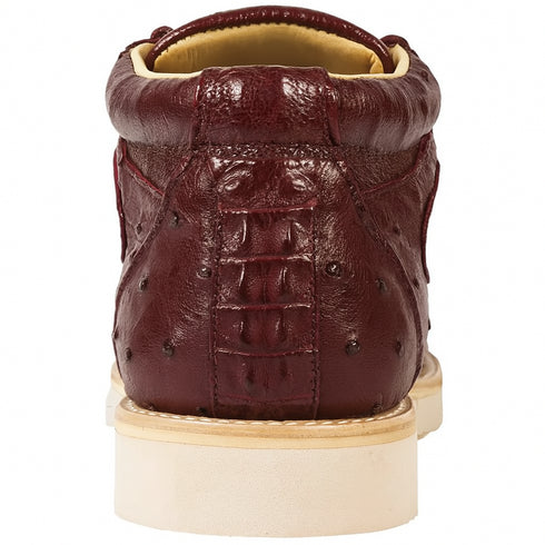 Men's Wild West Boots Caiman and Ostrich Skin Shoe 2ZA050206