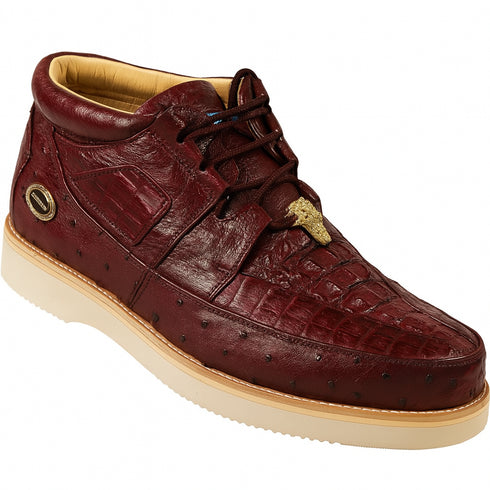 Men's Wild West Boots Caiman and Ostrich Skin Shoe 2ZA050206