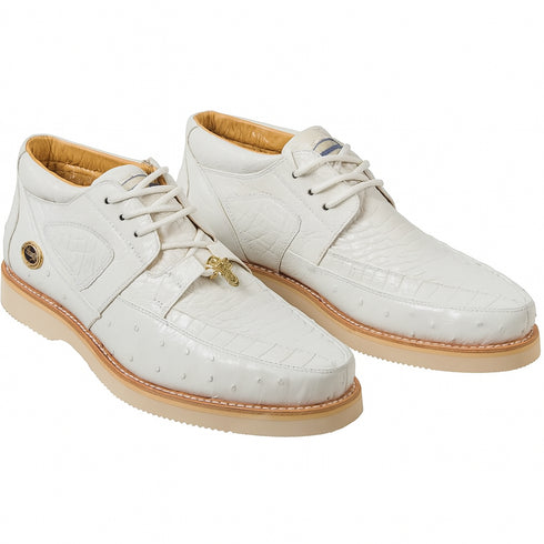 Men's Wild West Boots Caiman and Ostrich Skin Shoe 2ZA050228