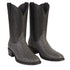 Los Altos Gray Genuine Ostrich Round Toe Boots
