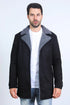 Western Style Long Black Faux Suede Coat for Men – Classic Cowboy Inspired Outerwear