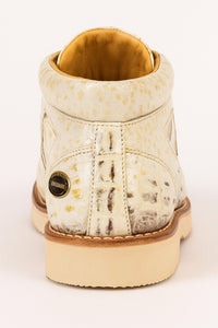 Men's Wild West Boots Caiman and Ostrich Skin Shoe 2ZA050249