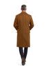 Copper Color Vicuna Vitali Light Brown Wool Long Overcoat