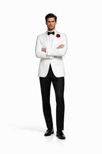Mens 007 James Bond White Tuxedo