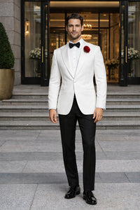 Mens 007 James Bond White Tuxedo