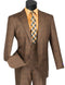 Mens 1930s Chestnut Brown Plaid 3 Piece Dress Suit 1920s Fancy Vest V2RW-7
