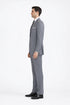 Mens 2 Button Classic Poplin Grey Suit