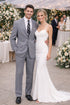 Mens 2 Button Classic Poplin Grey Suit