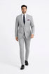 Men's 2pc Summer Seersucker Modern Fit Black Suit