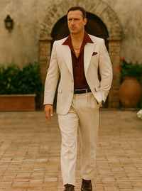 Mens Al Pacino Tony Montana Scarface Suit in White
