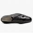 Mens Belvedere Mare Eel & Ostrich Cap Toe Dress Shoe in Black