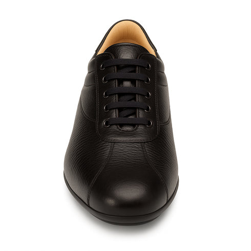 Mens Mezlan Luka Calf & Deerskin Sneaker in Black