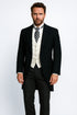 Cutaway Tuxedo - Black Peak Lapel Long Suit Perfect For Wedding or Musicians