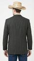 Mens Black Pinstripe Western Blazer – Classic Cowboy Style Jacket for Business, Formal and Smart Casual Wear