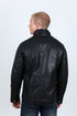 Mens Black Platini Western Leather Jacket - Vintage Cowboy Style